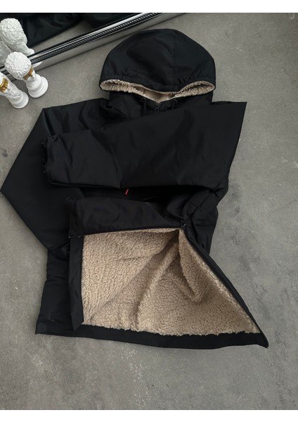 İçi Kürklü Kanguru Cep Mont Su Geçirmez fiyatları