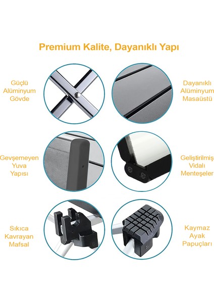 Full Alüminyum Katlanır Kamp Masası, Piknik, Plaj, Ourdoor Hafif Kamp Masası Büyük Boy - Siyah modelleri