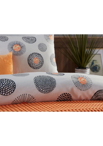 Polycotton Pamuklu Nevresim Takımı Cosmos Tek King Size - Gri