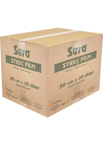 Streç Film Sera 30 x 300 M 8 Mc 20'li Koli