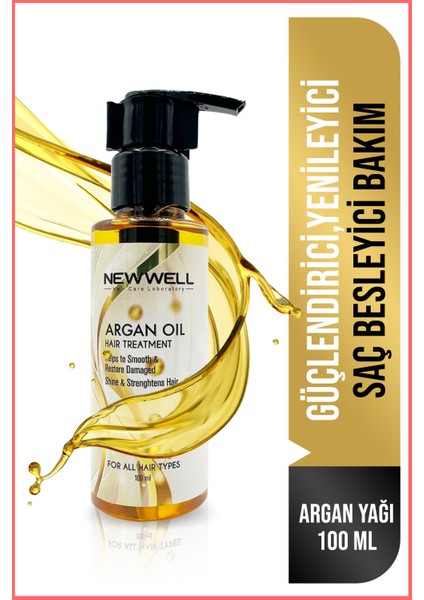 Saç Hacimlendirici,Besleyici ve Onarıcı Argan Özlü Saç Bakım Yağı 100ML