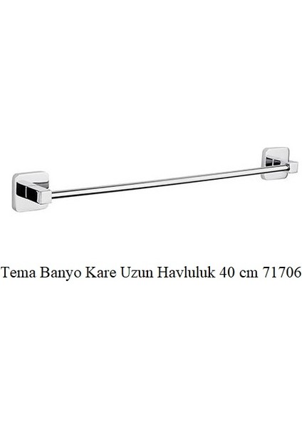 Banyo Kare Uzun Havluluk 40 cm 71706