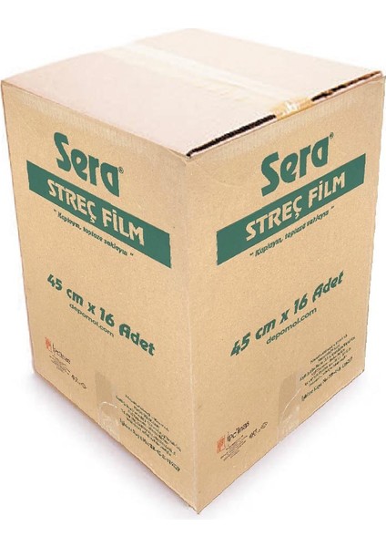 Streç Film Sera 45 x 300 M 8 Mc 16'lı Koli