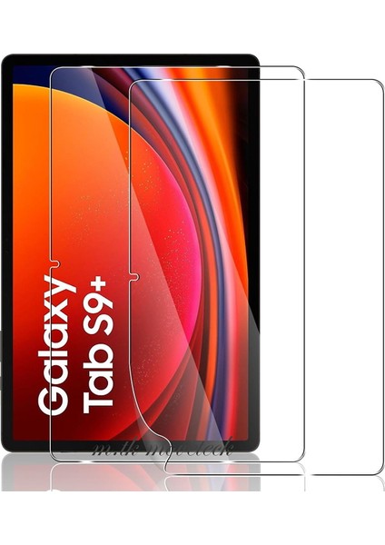 Samsung Galaxy Tab S9 Fe + Plus 12.4 Inç Tablet Ekran Koruyucu Cam Nano Esnek Kırılmaz Tam Kaplar