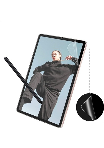 Samsung Galaxy Tab S9 Fe + Plus 12.4 Inç Tablet Ekran Koruyucu Cam Nano Esnek Kırılmaz Tam Kaplar
