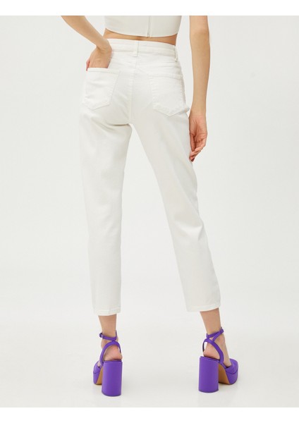 Yüksek Bel Kot Pantolon Dar Paça - Carmen Jeans