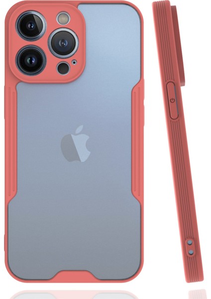 Apple iPhone 14 Pro Max Kılıf Platin Silikon - Pembe