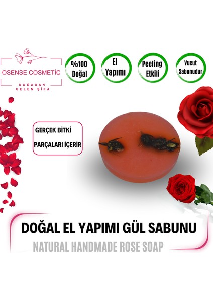 %100 Doğal El Yapımı Gül Sabunu
