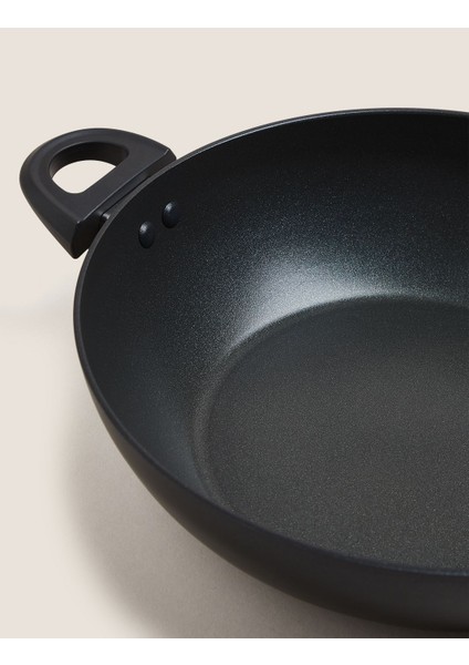 Yapışmaz Kapaklı Wok Tava 30 cm