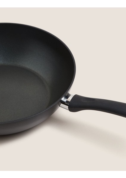 Yapışmaz Kapaklı Wok Tava 30 cm