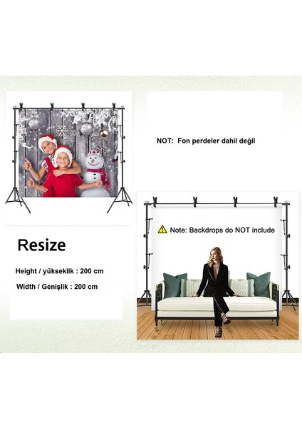2X3M Fon Standı Background Stand Fon Perde Için Stand