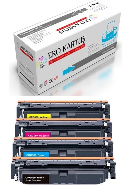 Eko Kartuş Canon I-Sensys MF752CDW Muadil Toner Seti Çipli CRG-069