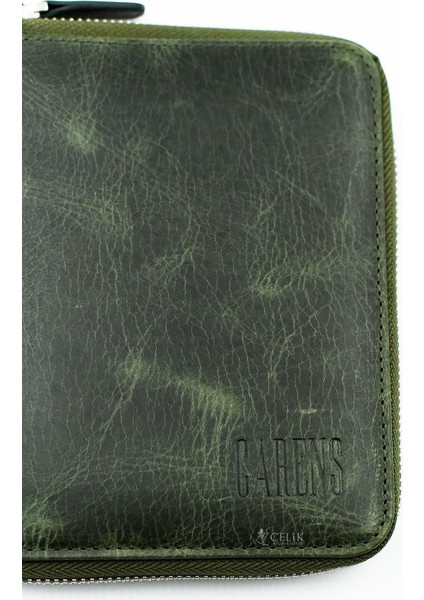 Crazy 6'lı Hakiki Deri Kalem Çantası Koyu Yeşil K86 fiyatları