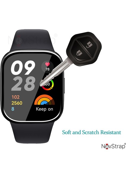 Xiaomi Redmi Watch 3 Active ile Uyumlu Ekran Koruyucu Nano Esnek Cam Tam Kaplayan Ppm