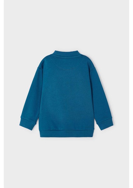 Kışlık Erkek Uzun Kol S-Shirt Koyu Mavi