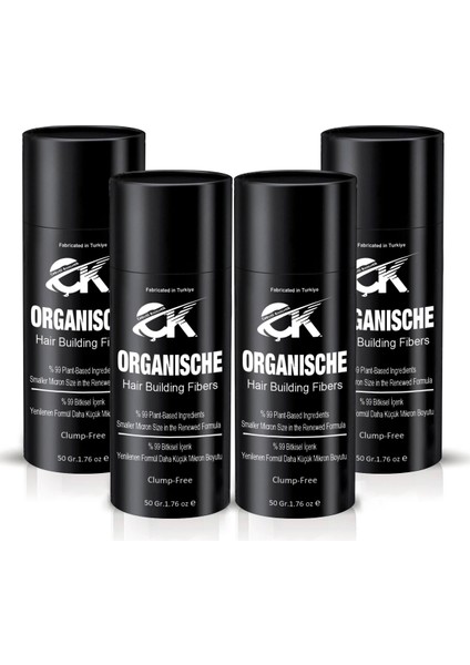 4 Kutu 200 Gram Organische Hair Building Fibers Sarı Saç Lifi Topik