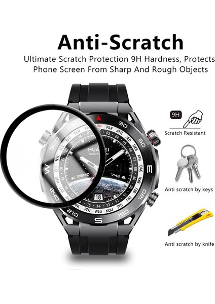 Huawei Watch Ultimate ile Uyumlu Ekran Koruyucu Nano Esnek Cam Tam Kaplayan Ppm modelleri