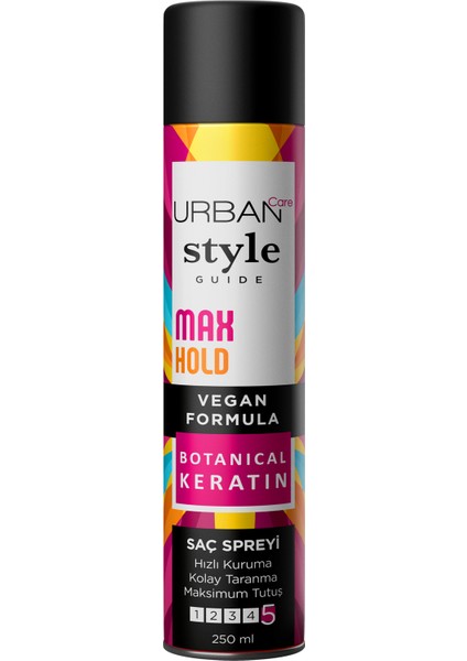 Urban Care Urb Style Guıde Max Hold Hair Spray 250 Ml - Vegan