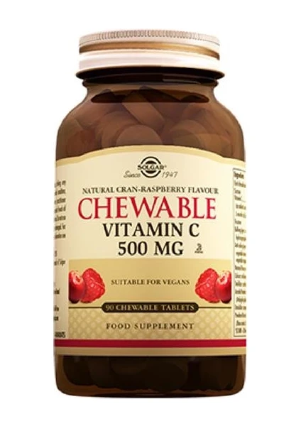 Chewable Vitamin C 500 Mg 90 Çiğneme Tableti