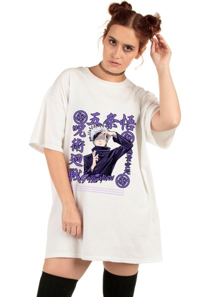 Gojo Satoru Jujutsu Kaisen Unisex Oversize T-Shirt