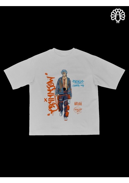 Bleach Anime Grimmjow Jaegerjaquez Street Style Unisex Premium Oversize T-Shirt