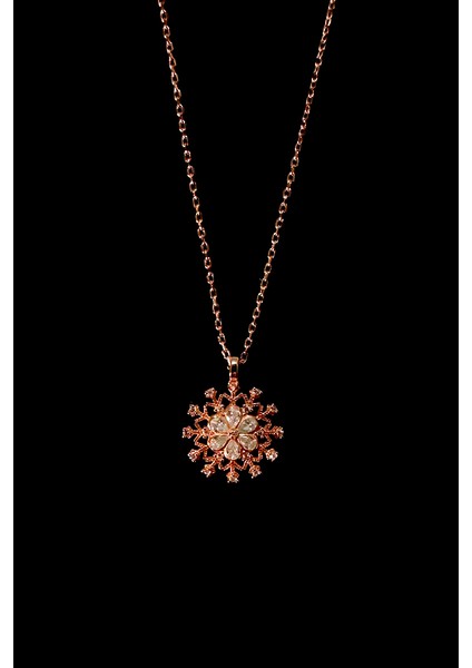 Zarif 925 Ayar Gümüş Kartanesi Modeli Kadın Kolyesi fiyatları