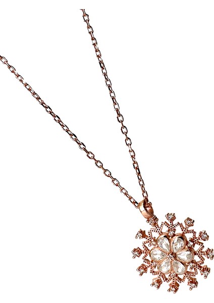 Zarif 925 Ayar Gümüş Kartanesi Modeli Kadın Kolyesi modelleri