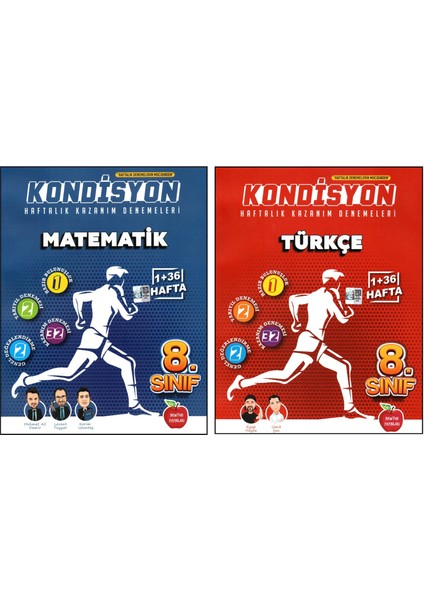 8. Sınıf LGS Matematik - Türkçe Kondisyon Denemeleri 2 Kitap