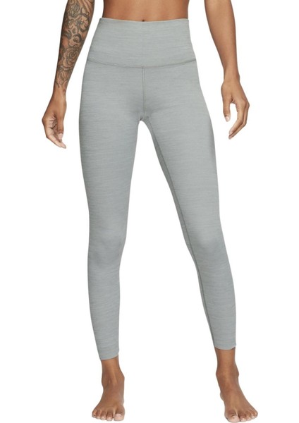 Yoga Luxe Leggings High Rise Yüksek Belli Lazer Kesim 7/8 Toparlayıcı Soft Tayt Gri