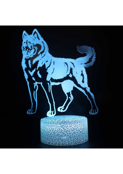 Kurt Kafası 3D Gece Lambası Çocuk Hediye Oyuncak Doğum Günü Hediyesi (Yurt Dışından) modelleri