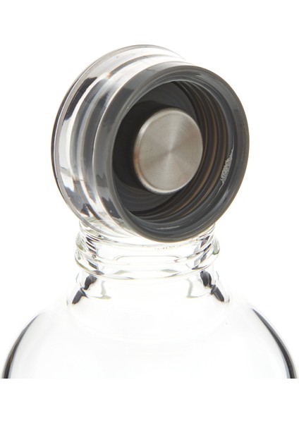 H2O Borosilikat Cam Matara - Gri - 1000 ml