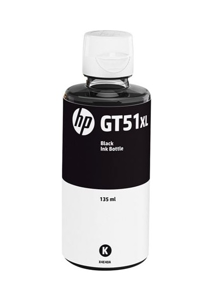 Hp GT51XL Siyah Mürekkep Kartuşu ( M0H57AE ) 135 ml Orijinal Hp GT5810/5820/HP 315/HP 415/HP Smart Tank 515 / 615