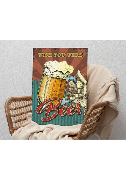 Beer Tasarımlı Kanvas Tablo-10 50X70CM Ev Dekorasyonu, Ev Hediyesi