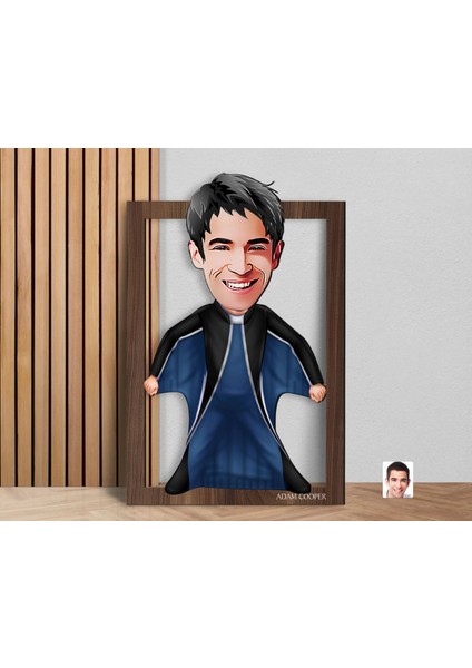 Kişiye Özel Erkek Extreme Sport Karikatürlü 3D Ahşap Tablo-1, Sevgiliye Hediye, Arkadaşa Hediye, Doğum Günü Hediyesi fırsatları