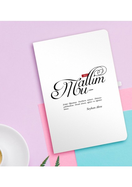 Kişiye Özel Mânâ Muallim Beyaz Defter
