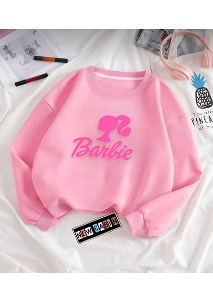 Newcabin.35 Kalın Geniş Pembe Oversize Pamuklu 3İplik Sweat