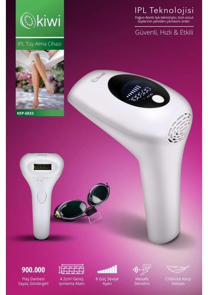 Ipl Tüy Alma Cihazı Kablolu Lazer Epilatör 900.000 Atım indirimleri