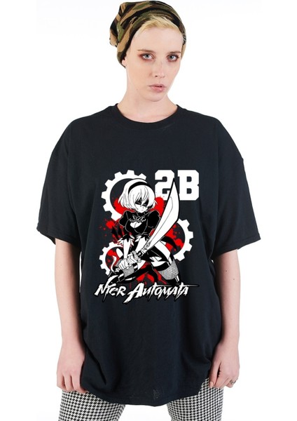 2b Nier Automata Unisex Oversize T-Shirt