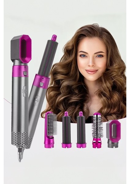 Hot Air Styler 5 In 1 Saç Düzleştirici Profesyonel Saç Şekillendirici Fırça Taraklı Kurutma Makinesi