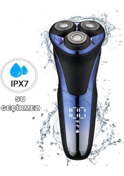 Ipx-7 Pro Water Islak&kuru Tıraş Makinesi Şarjlı Su Geçirmez Sıfır Kesim Tıraş Makinesi fiyatları