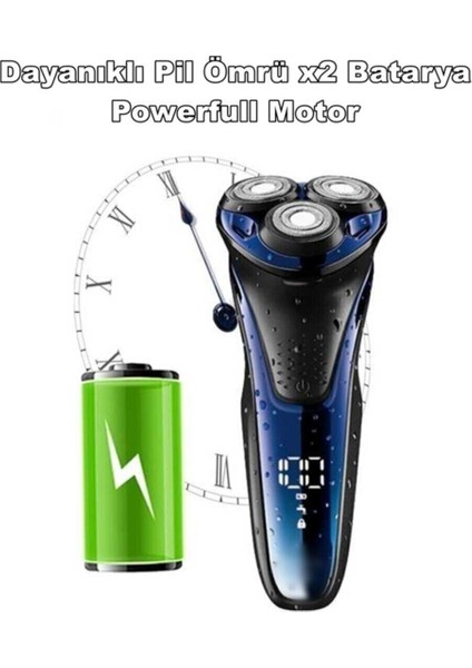 Ipx-7 Pro Water Islak&kuru Tıraş Makinesi Şarjlı Su Geçirmez Sıfır Kesim Tıraş Makinesi modelleri