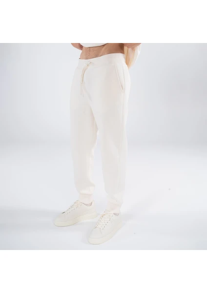 Friday Offset Agar Erkek Off White Cepli Lastikli Jogger Pantalon Eşofman Altı