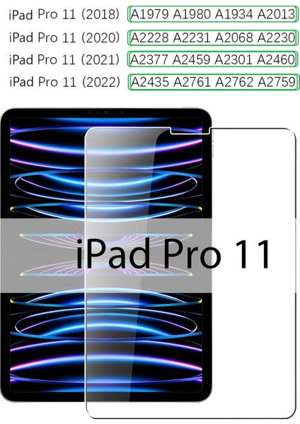 Apple iPad Pro 11 (2020) 11" Inç Tablet Nano Kırılmaz ekran koruyucu