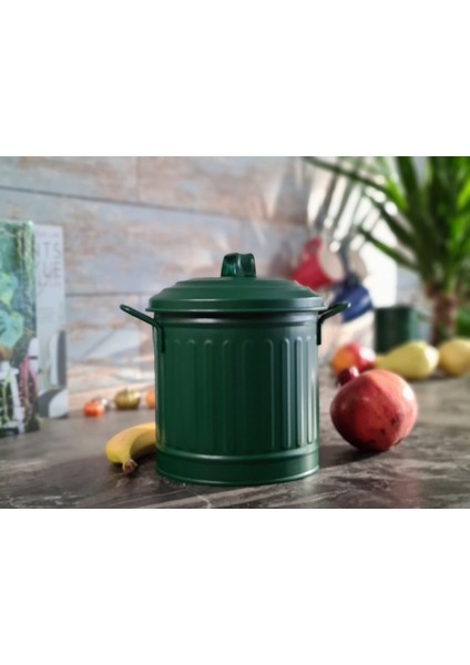 Tezgah Üstü Çöp Kovası 4lt - Koyu Yeşil modelleri