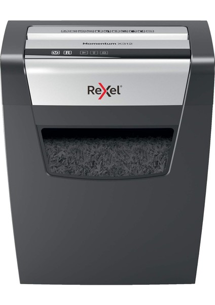 Rexel 2104572EU Rexel Momentum Evrak Imha Makinesi X312, Siyah