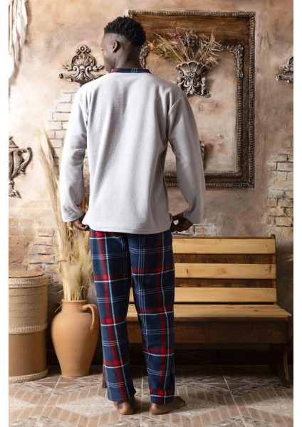 Erkek Kışlık Polar Pijama Takımı M100/6 - 1 Adet