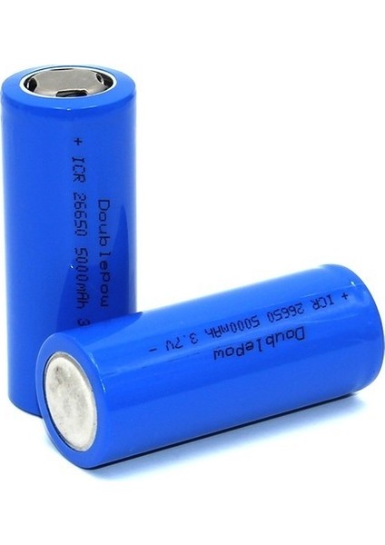 5000 Mah 3.7V 26650 Li-Ion Şarj Edilebilir Pil