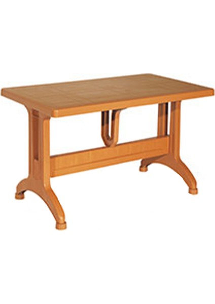 Plastik Masa Takımı 70X120 Katlanır Masa 4 Kişilik Sandalye Bahçe Balkon Teras Masa Takımı Taba Renk fiyatları