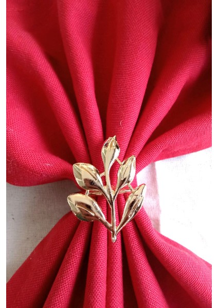 6 Adet Gold Sarmaşık Metal Peçete Halkası - Napkin Ring - Table Decor fiyatları
