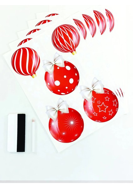 Yeni Yıl Merry Christmas Parti Malzemeleri Cam Duvar Sticker Setleri fiyatları